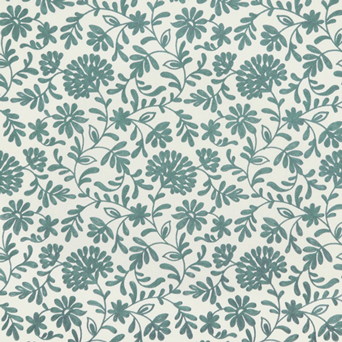 Love Language Teal by Carole Designer Fabric Misty Glen Base: 52% Polyester, 48% Cotton Embr: 100% Viscose India 18 7/8" V, 17" H 51"" - Swanky Fabrics -
