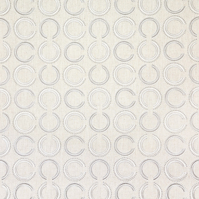 Full Circle Silver by Carole Designer Fabric Neutral Ground 50% Polyester, 40% Cotton, 10% Linen China 11 1/2" V, 8 1/4" H 52 1/4"" - Swanky Fabrics - Full Circle Silver by Carole Designer Fabric Neutral Ground 50% Polyester, 40% Cotton, 10% Linen China 11 1/2" V, 8 1/4" H 52 1/4"" - Swanky Fabrics -