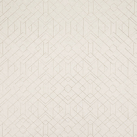 Crystal Palace Natural by Carole Designer Fabric Shape Shifter Base: 52% Polyester, 48% Cotton Embr: 100% Zari India 9 1/2" V, 10 1/4" H 51" - Swanky Fabrics -