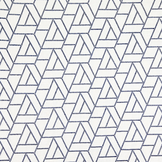 It Is Complicated Navy by Carole Designer Fabric Shape Shifter Base: 100% Cotton Embr: 100% Polyester India 6 1/4" V, 11 7/8 "H 53" - Swanky Fabrics -