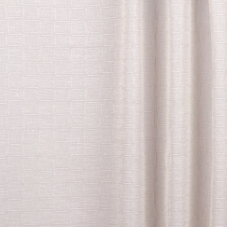 Check This Out Linen by Carole Designer Fabric Sheer Movement 100% Polyester Turkey 1 7/8" V, 2" H 125" - Swanky Fabrics -