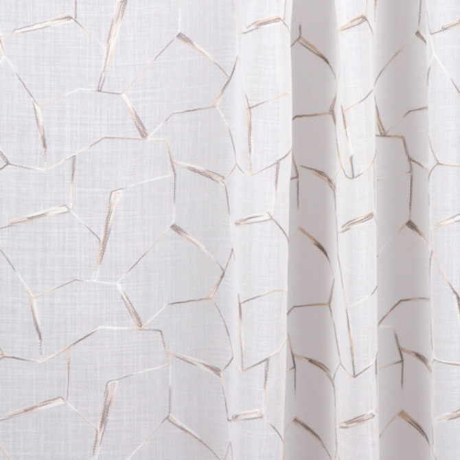 Crushing Linen by Carole Designer Fabric Sheer Movement 100% Polyester Turkey 6" V, 7 7/8" H 104" - Swanky Fabrics -