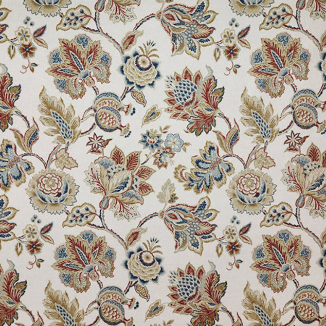 Allied Americana by Carole Designer Fabric Sunset Serenade 55% Linen, 45% Cotton Spain 27" V, 27" H 54"" - Swanky Fabrics -