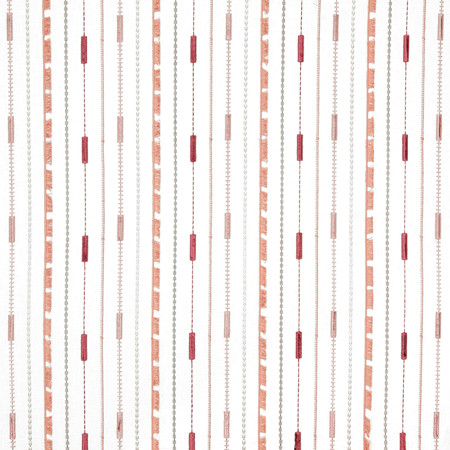 Always In Peony by Carole Designer Fabric Sunset Serenade Base: 52% Polyester, 48% Cotton Embr: 100% Polyester India 6 1/4" V, 6 1/2" H 52"" - Swanky Fabrics -