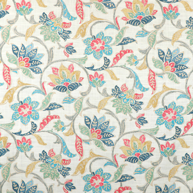 For Your Eyes Multi by Carole Designer Fabric Sunset Serenade 75% Cotton, 25% Linen-Soil Repellent Pakistan 25" V, 13" H HD 54"" - Swanky Fabrics -