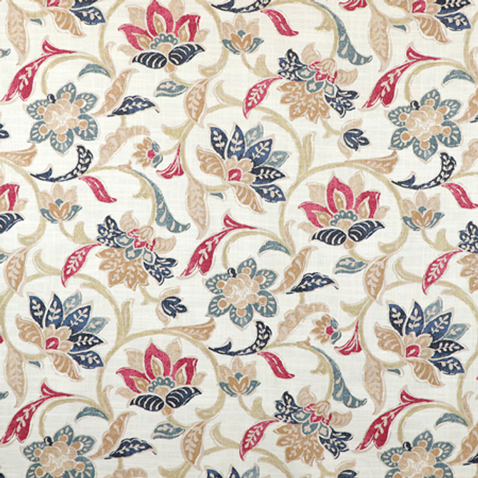 For Your Eyes Vintage Red by Carole Designer Fabric Sunset Serenade 75% Cotton, 25% Linen-Soil Repellent Pakistan 25" V, 13" H HD 54"" - Swanky Fabrics -