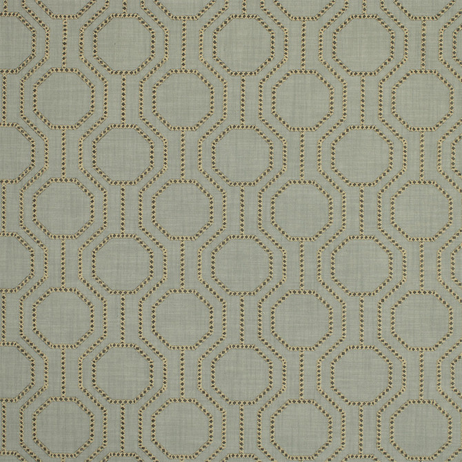 S6840 Cadet by Greenhouse Designer Fabric 51% Polyester, 49% Cotton With 100% Polyester Embroidery India DRAPERY </p><p>Repeat: 6.25" H, 6.75" V 54" - Swanky Fabrics -