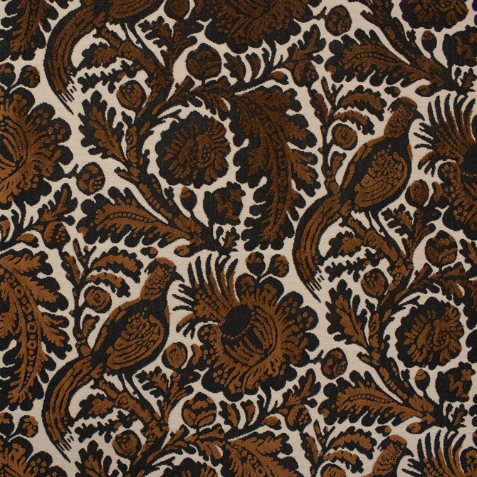 S6369 Nutmeg by Greenhouse Designer Fabric 67% Viscose, 33% Polyester India 20,000 </p><p>Repeat: 28.5" H, 21.5" V 54" - Swanky Fabrics -