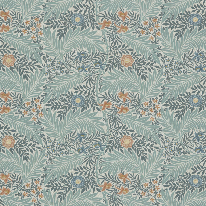 7861 Larkspur 4 Vapor by Wmah Fabric Wmah Fabric 7861 Larkspur 4 VaporFabric WILLIAM MORRIS AT HOME KELMSCOTT GARDENS VOL 1 100%COT SPAIN </p><p>Repeat: H: 18.000, V: 25.500 55 in - Fabric Carolina -