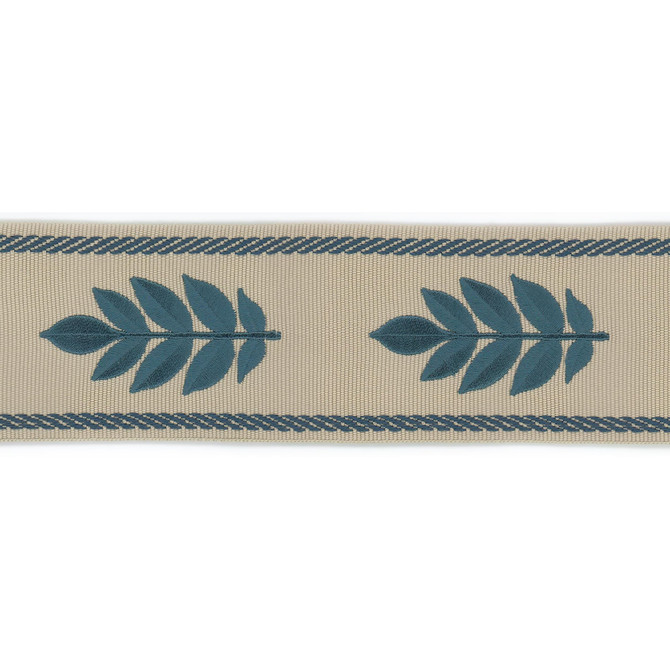 Midfield Tape 1 Teal by Stout Trim Stout Trim Midfield Tape 1 TealTrim NEW TRADITIONS TRIM 90%SVI 10%POL CHINA </p><p>Repeat: H: 3.875, V: 0.000 2.5 in - Fabric Carolina -
