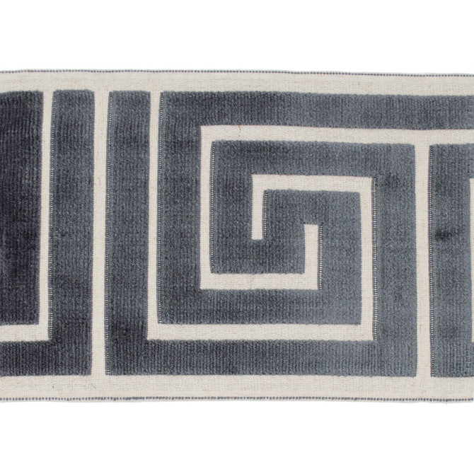 Sidewinder Tape Fossil by Magnolia Designer Trim - 58% Rayon, 31% Poly, 11% Linen China Horizontal: 13.5 and Vertical: 7 - Swanky Fabrics -