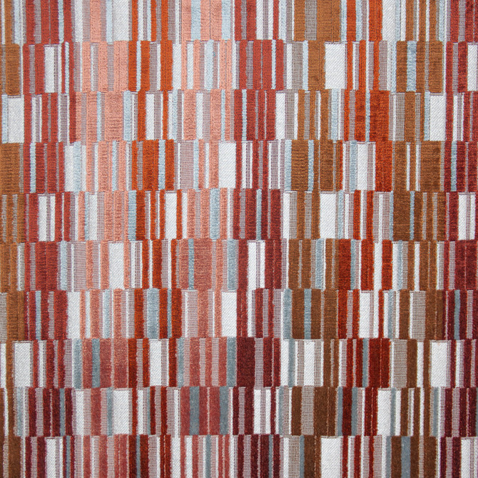 Tirano 642 Tiger Lily by Maxwell Designer Fabric PERFORMANCE CUT VELVETS 49% POLYESTER BELGIUM  V-13.5"H-13.8" 55"  - Swanky Fabrics -