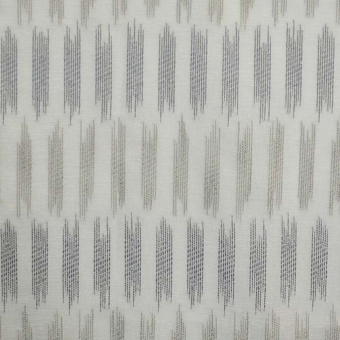 Mashiko 509 Slate by Maxwell Designer Fabric SHEER CRAFT 67% POLYESTER TURKEY  V-9.8" H-1.6" 118"  - Swanky Fabrics -