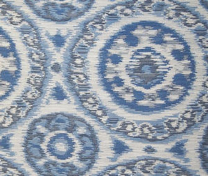 Trepid Indigo by Norbar Designer Fabric SOLEIL 100% POLYESTER USA 13 3/8"V 13 3/4"H 54 - Swanky Fabrics -