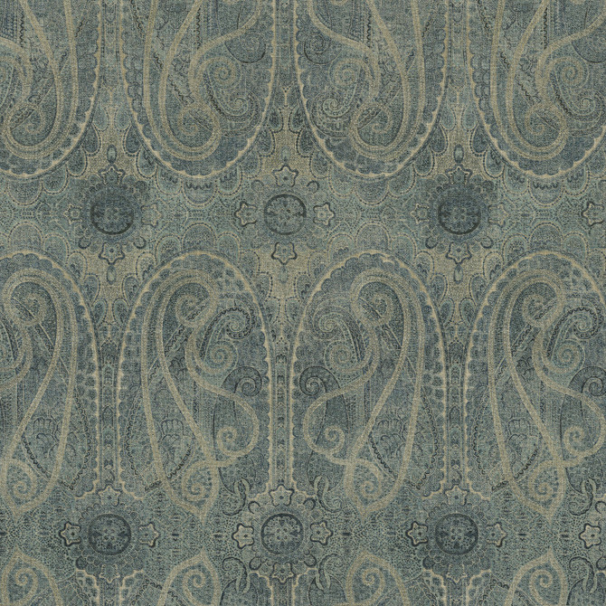 Jaisalmer Indigo 570071 by VILLA D'ASCOLI Designer Fabric - 55% linen, 45% rayon Pakistan 50000 Horizontal: 13.5 and Vertical: 27 54  - Swanky Fabrics -