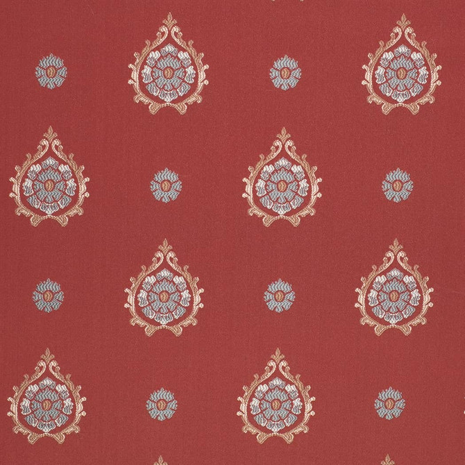 D4416 Aurora Garnet by Charlotte Designer Fabric Vintage Damask 100% Polyester Asia </p><p>Repeat: Horizontal 7.5" x Vertical 7" 54 Inches - Swanky Fabrics -