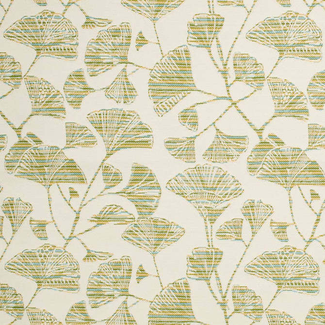 D4553 Ginkgo Grass by Charlotte Designer Fabric Veranda II 71% Polypropylene, 29% Polyester Mexico </p><p>Repeat: Horizontal 11" x Vertical 11" 54 Inches - Swanky Fabrics -