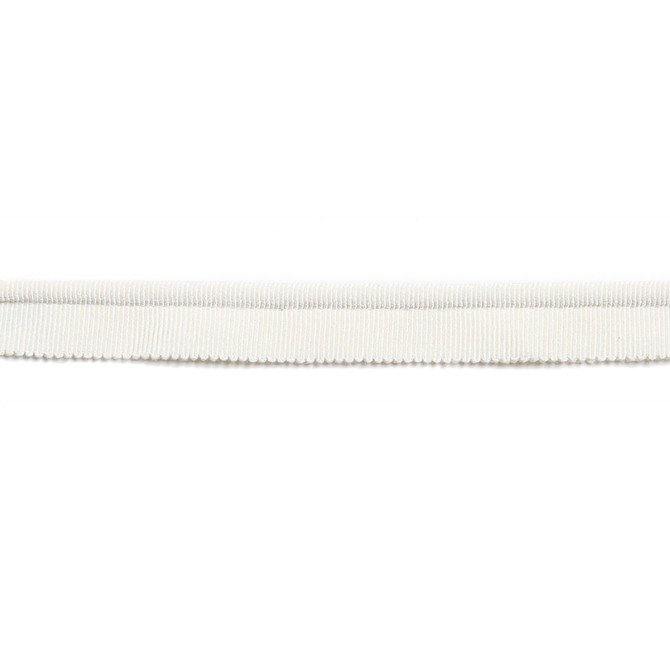 Hellenic Key Grosgrain Lip Cord White by Europatex Designer Fabric Hellenic 45% Rayon, 31% Cotton, 23% Fibranne, 1% Polyester 0.25 inches - Swanky Fabrics -