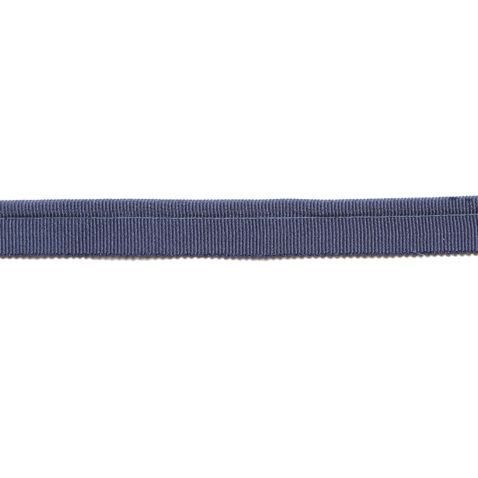 Hellenic Key Grosgrain Lip Cord Denim by Europatex Designer Fabric Hellenic 45% Rayon, 31% Cotton, 23% Fibranne, 1% Polyester 0.25 inches - Swanky Fabrics -