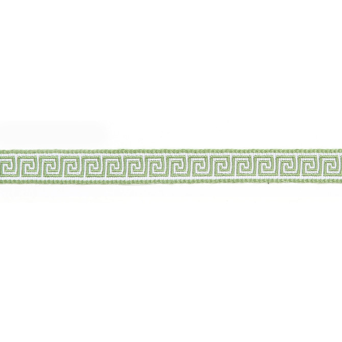 Hellenic Key Jacquard Tape Kiwi by Europatex Designer Fabric Hellenic 76% Fibranne, 24% Rayon 0.56 inches - Swanky Fabrics -