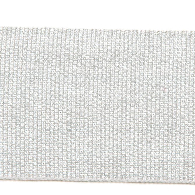 Le Lin Metallic Tape Ice by Europatex Designer Fabric Le Lin 41% Fibranne, 30% Rayon, 28% Metallic yarns, 1% Polyester 2.00 inches - Swanky Fabrics -