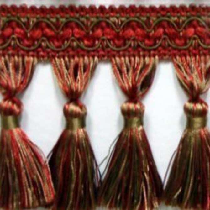 Malaga Spring by Europatex Designer Fabric Malaga Tassel Fringe 1.5 3.50 inches - Swanky Fabrics -