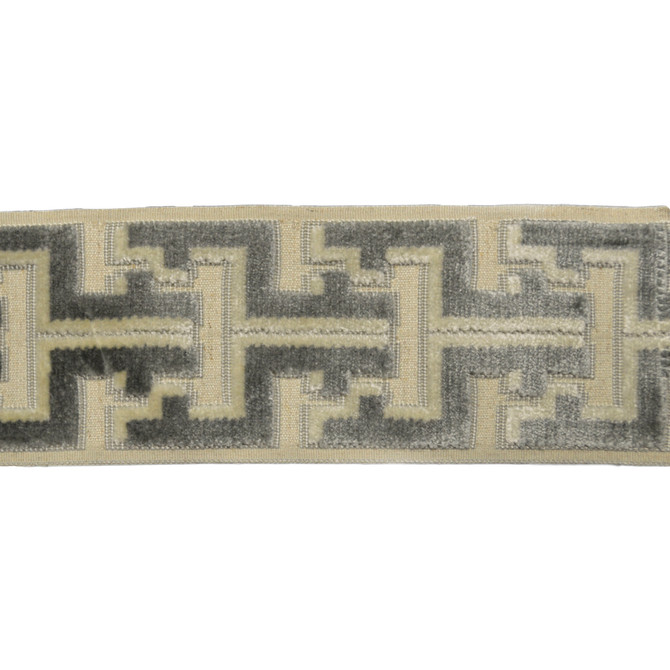 Oslo Gray by Europatex Designer Fabric Oslo 58% Rayon, 31% Polyester, 11% Linen 3.50 inches - Swanky Fabrics -