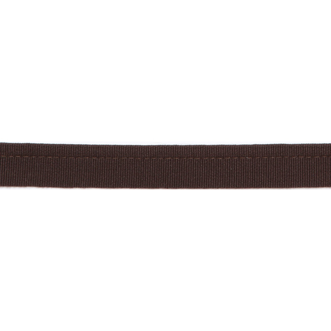 Versailles 1/4" Grosgrain Ribbon Lip Cord Chocolate by Europatex Designer Fabric Versailles 64% Rayon, 34% Cotton, 2% Polyester 0.25 inches - Swanky Fabrics -
