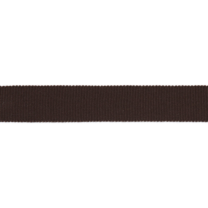 Versailles 7/8" Grosgrain Ribbon Tape Chocolate by Europatex Designer Fabric Versailles 100% Rayon 0.88 inches - Swanky Fabrics -