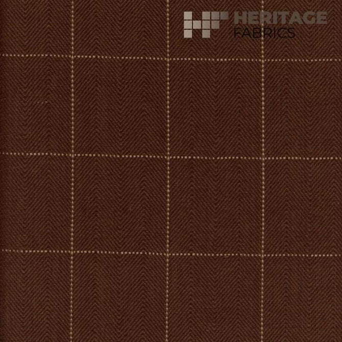 Copley Square Chocolate by Heritage Designer Fabric - 100% Cotton India 15,000 Horizontal: 2.3" and Vertical: 2.3" 54" - Swanky Fabrics -