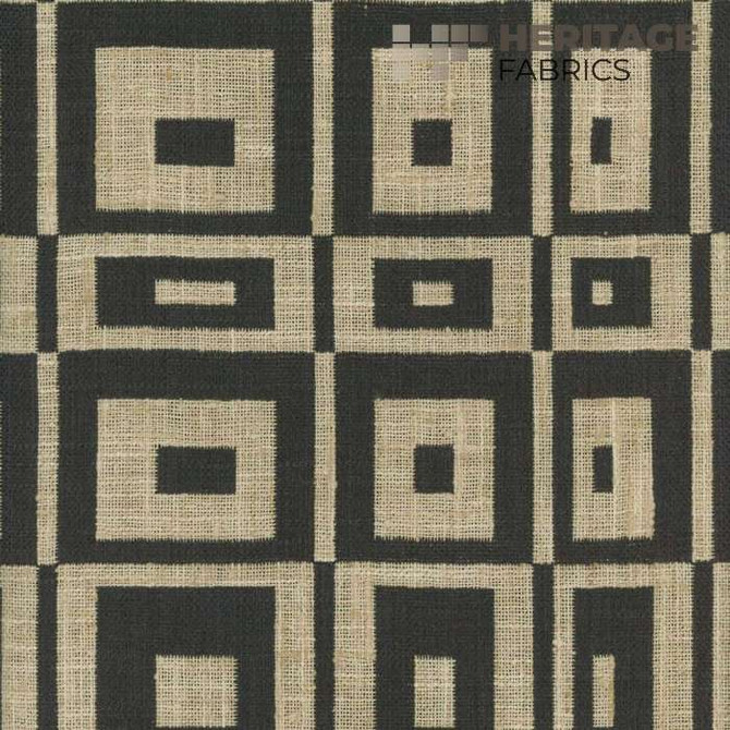 Cubic Raven by Heritage Designer Fabric - 100% Polyester India 9,000 Horizontal: 7.75" and Vertical: 9" 54" - Swanky Fabrics -