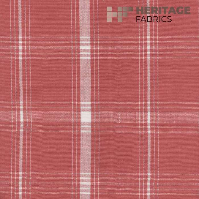 Gillette Tuscan Red by Heritage Designer Fabric - 100% Cotton India 9,000 Horizontal: 5.5" and Vertical: 5.5" 54" - Swanky Fabrics -