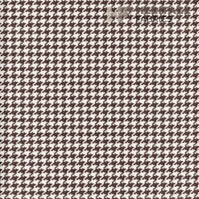 Houndstooth Charcoal by Heritage Designer Fabric - 100% Cotton India 20,000 Horizontal: 0.375" and Vertical: 0.375" 54" - Swanky Fabrics -