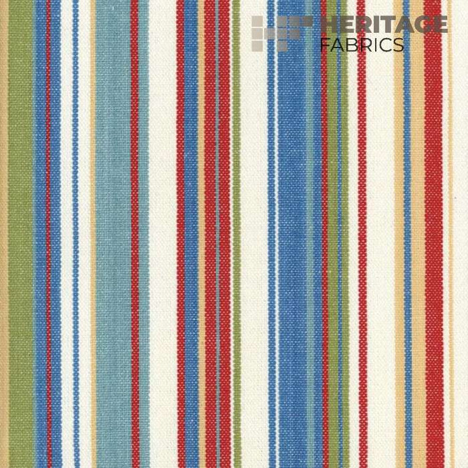 Victoria Primary by Heritage Designer Fabric - 100% Cotton India 15,000 Horizontal: 9" and Vertical: N/A 54" - Swanky Fabrics -