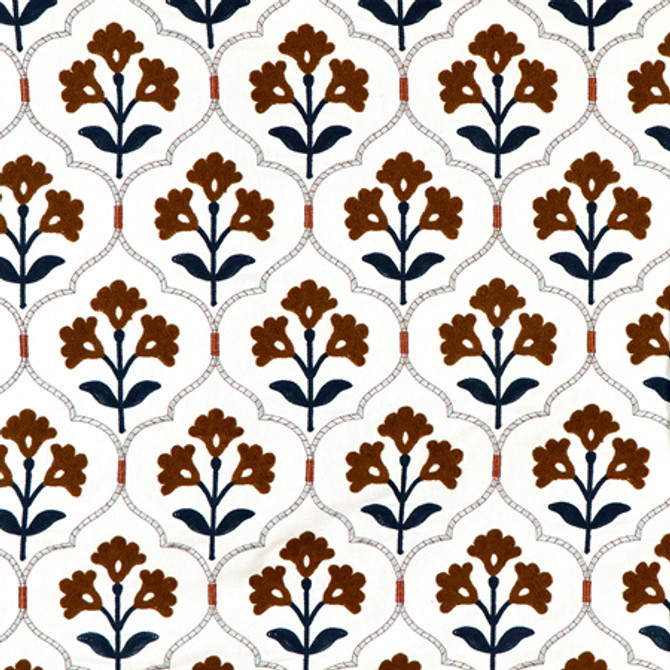 <p>Kindred Patina by Carole Designer Fabric</p><p><strong>Required Minimum Quantity Purchase: 2 yards</strong></p><p>Book: Forget Me Knot</p><p>Content: Base: 100% Cotton Embr: 71.7% Cotton, 23.1% Acrylic, 5.2% Viscose</p><p>Origin: </p><p>Performance: N/A</p><p>Repeat: 7 1/2" V, 2 3/4" H HD</p><p>Width: 50*"</p>