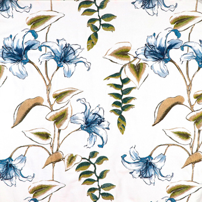 <p>Lily Garden Navy by Carole Designer Fabric</p><p><strong>Required Minimum Quantity Purchase: 2 yards</strong></p><p>Book: Forget Me Knot</p><p>Content: Base: 100% Cotton Embr: 85.8% Cotton, 14.2% Rayon</p><p>Origin: </p><p>Performance: N/A</p><p>Repeat: 30" V, 25" H</p><p>Width: 50 1/2*"</p>