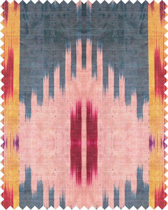 Patola Linen by Mind the Gap Designer Fabric NOMAD STORY 100% Linen Made in United Kingdom W 46cm x L 55cm / W 18.1in x L 21.6in 55.1in - Swanky Fabrics -