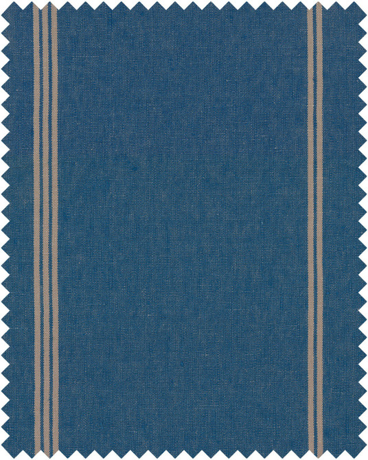 Mind The Gap Fabric KATALIN STRIPE Heavy Linen (FB00055) | FB00055 | TRANSYLVANIAN ROOTS | Blue, Taupe | Fabric Carolina | https://www.fabriccarolina.com/