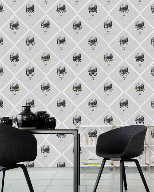 Female Illusion Premium Wallpaper by Mind the Gap Designer Wallpaper WALLPAPER DESIGNER COLLECTION Non-woven Made in Europe Paste the wall 3 rolls x 20.5 x 3.25 yards - Swanky Fabrics -