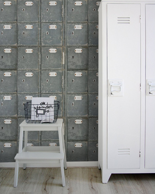 Locker Room Premium Wallpaper by Mind the Gap Designer Wallpaper WALLPAPER DESIGNER COLLECTION Non-woven Made in Europe Paste the wall 3 rolls x 20.5 x 3.25 yards - Swanky Fabrics -