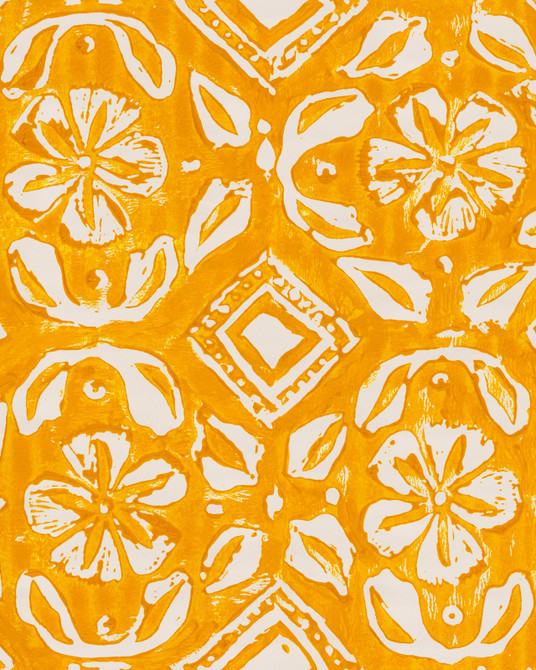 Chimney Cake Butter Wallpaper by Mind the Gap Designer Wallpaper MINNIE KEMP X MINDTHEGAP Non-woven Made in Europe Paste the wall 1 roll x 20.47 x 9.8 yards - Swanky Fabrics -