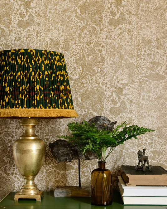 Mind The Gap Wallpaper SARKOZI EMBROIDERY Taupe Wallpaper (WP30028) | WP30028 | TRANSYLVANIAN ROOTS | 1 roll x 20.5 x 393.7 in | 0.52m / 20.5in | 10m / 393.7in | 5.20mp | 50cm / 19.6in | Taupe | Satin Matte | Paste the wall | 1-roll in a box | Fabric Carolina | https://www.fabriccarolina.com/