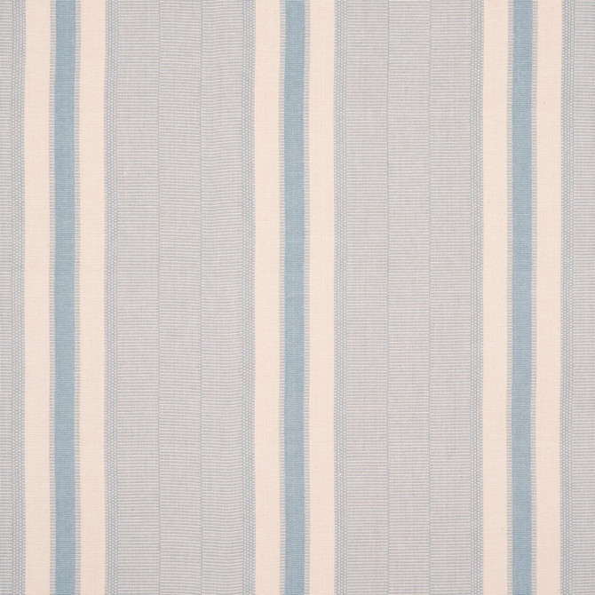 Ipala Hand Woven Stripe Sky 78834 by Schumacher Designer Fabric A Rum Fellow 9.38" - Swanky Fabrics -