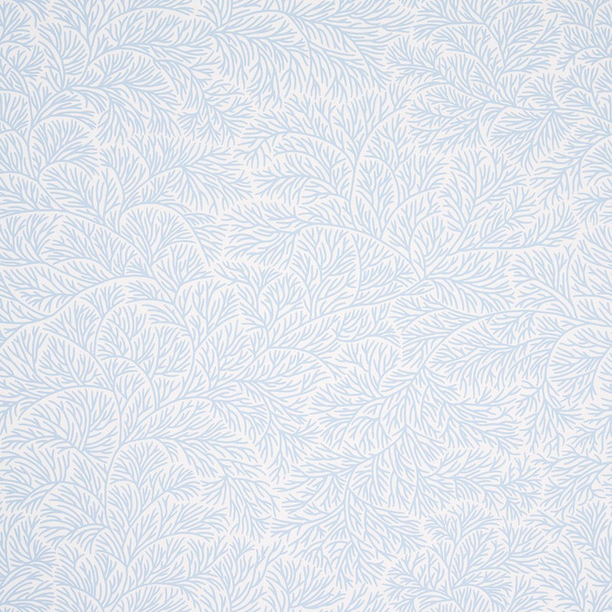 Bougainvillea China Blue 5014330 by Schumacher Designer Wallpaper Mark D. Sikes 27.0" - Swanky Fabrics -