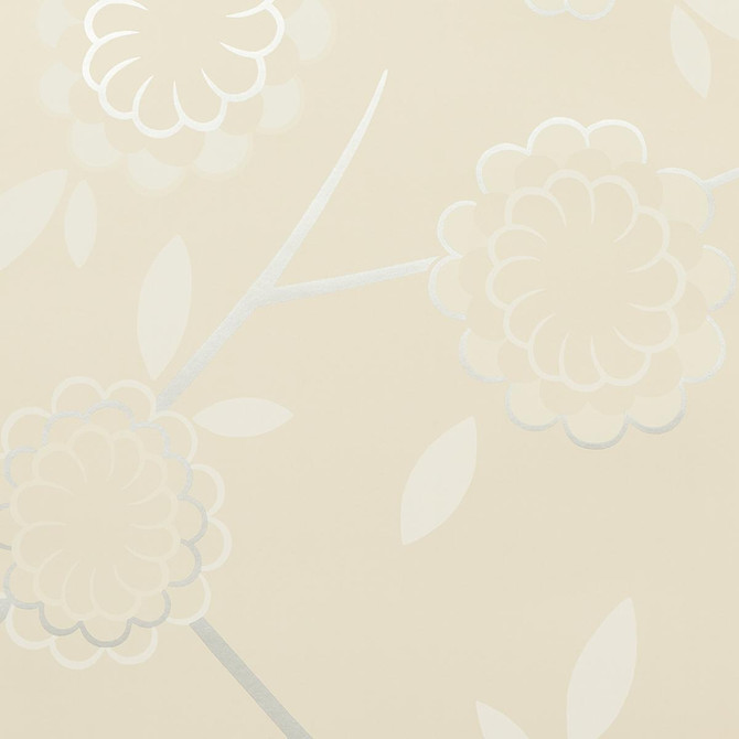 Birdtree Silver 5014991 by Schumacher Designer Wallpaper Neisha Crosland 20.5" - Swanky Fabrics -