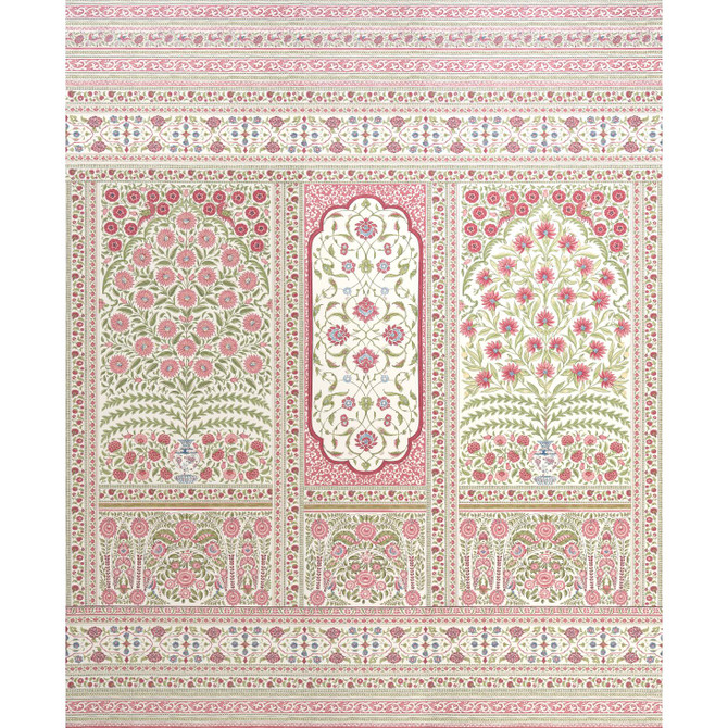 Montecito Red 5015831 by Schumacher Designer Wallpaper Mark D. Sikes 135.0" - Swanky Fabrics -