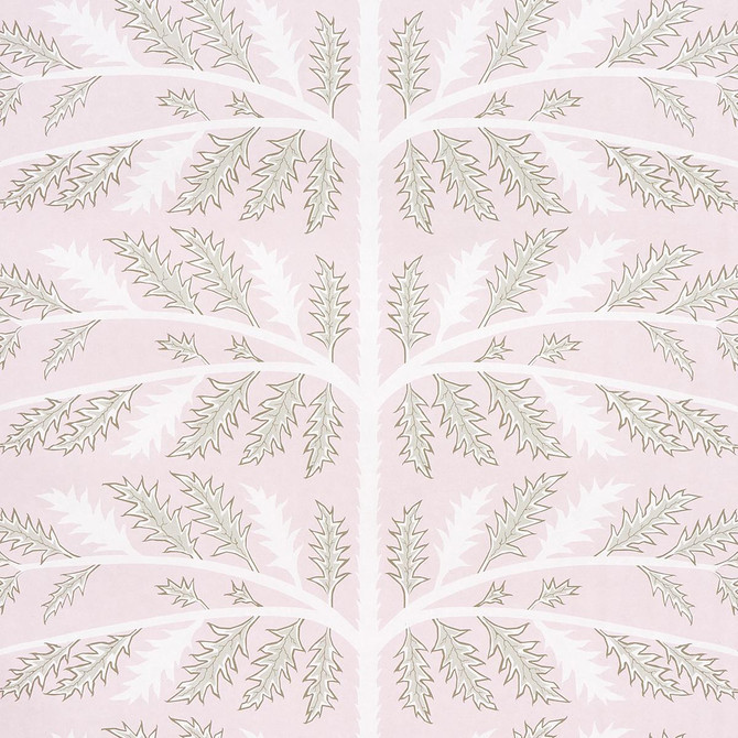 Thistle Rose 5014952 by Schumacher Designer Wallpaper Neisha Crosland 27.0" - Swanky Fabrics -