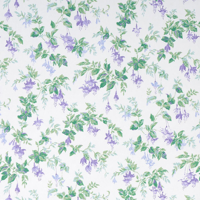 Garden Gate Violet 5013870 by Schumacher Designer Wallpaper Full Bloom 13.5" - Swanky Fabrics -