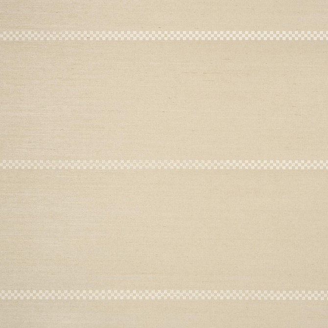Checkered Stripe Sisal Birch 5016751 by Schumacher Designer Wallpaper Textured & Woven Wallcoverings 34.0" - Swanky Fabrics -