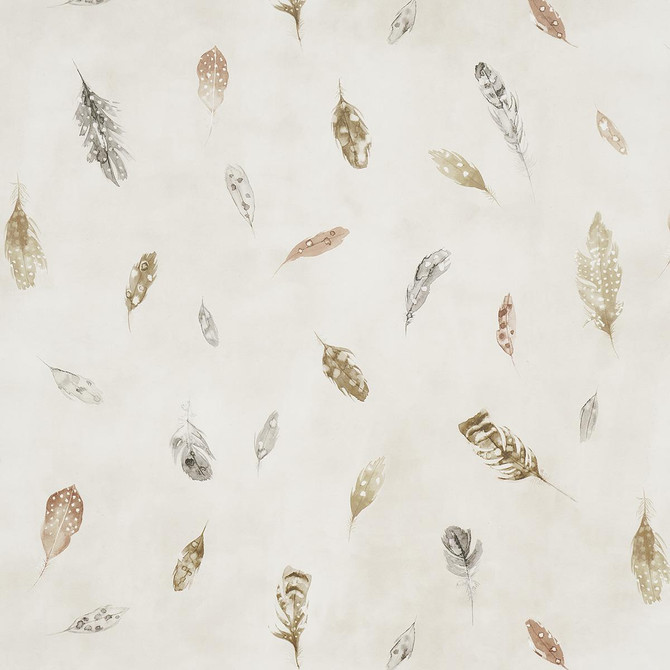 Woodland Feathers Autumn 5016061 by Schumacher Designer Wallpaper A Country Life 27.0" - Swanky Fabrics -